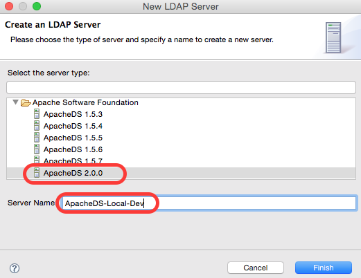Create New LDAP Server